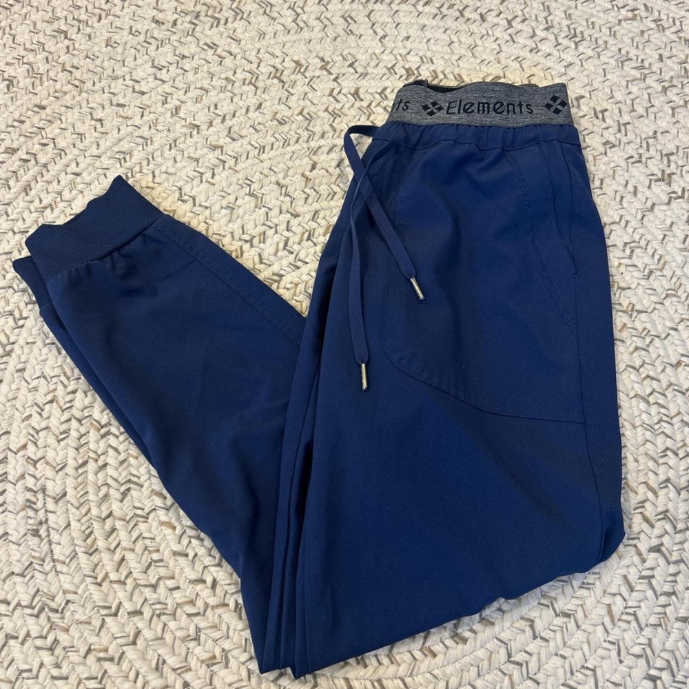 Scrub Pants with Gray Waistband